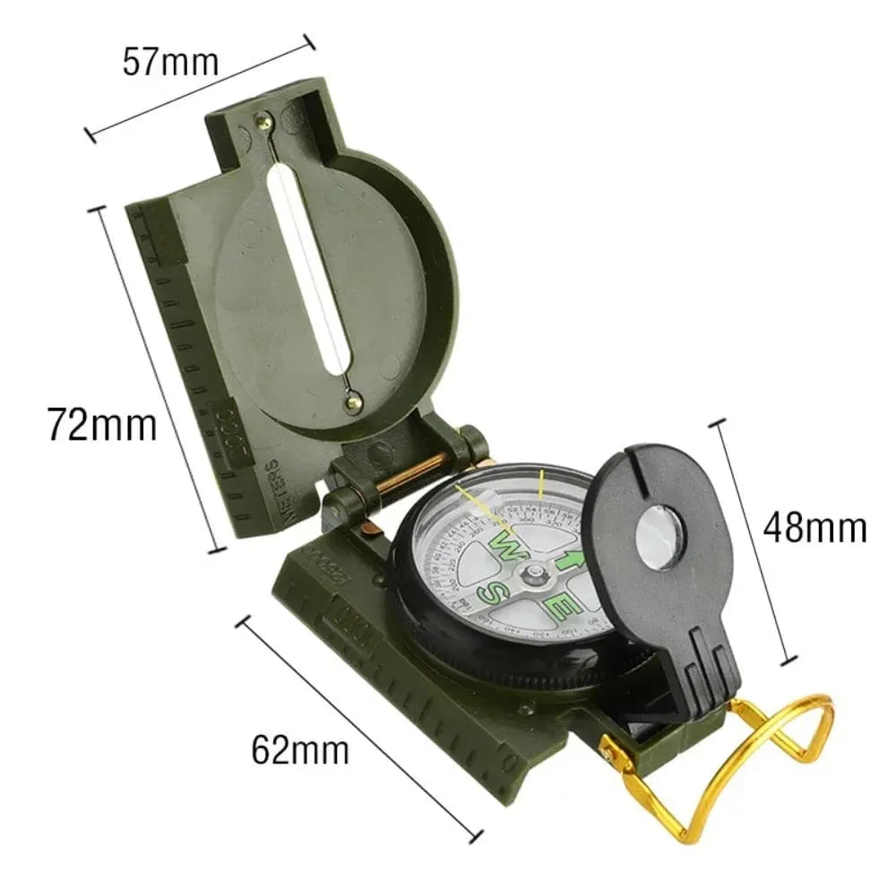 Waterproof High Precision Compass Outdoor Gadget Sports Hiking Mountaineering Professional Metal Sight