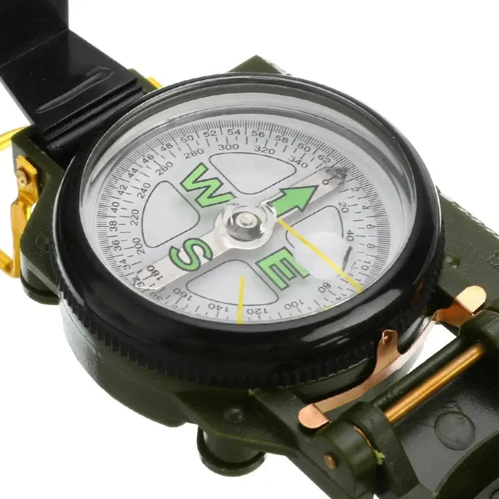 Waterproof High Precision Compass Outdoor Gadget Sports Hiking Mountaineering Professional Metal Sight