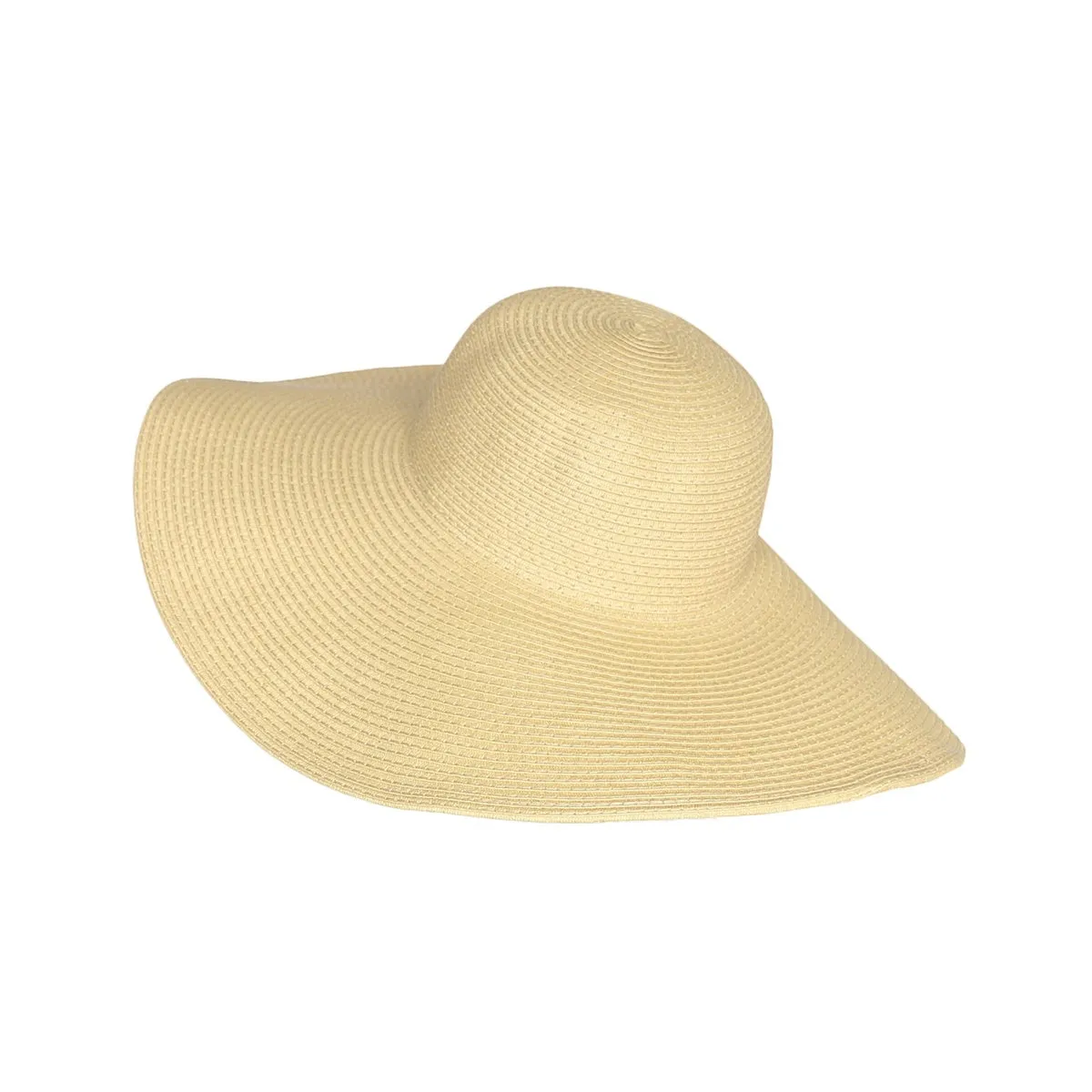 Women Straw Sun Hat Wide Brim Floppy Beach Cap UPF 50  SZ90045