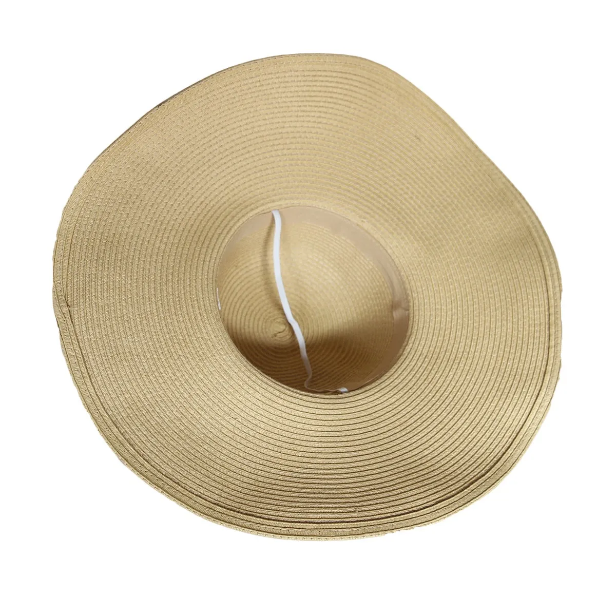 Women Straw Sun Hat Wide Brim Floppy Beach Cap UPF 50  SZ90045