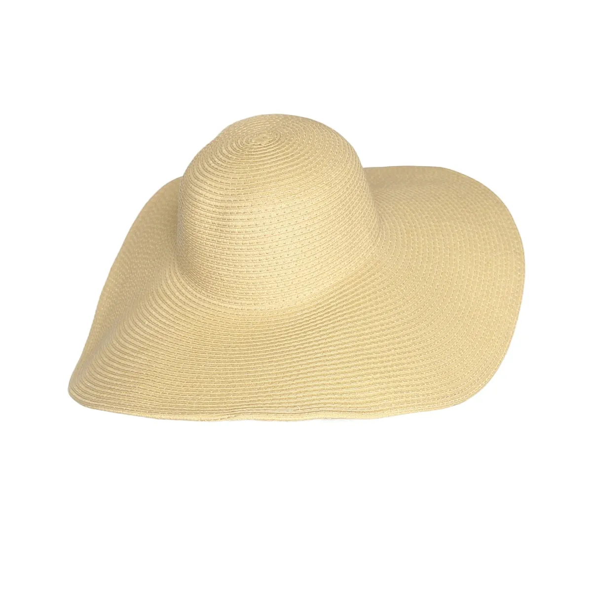 Women Straw Sun Hat Wide Brim Floppy Beach Cap UPF 50  SZ90045